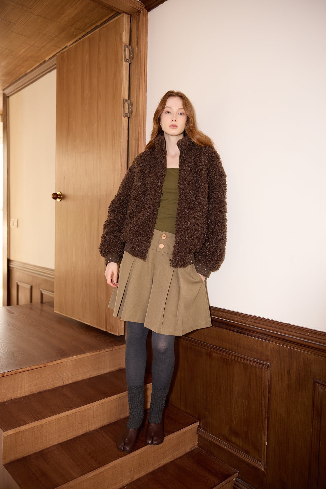 Pine Green Reversible Long-sleeve Top