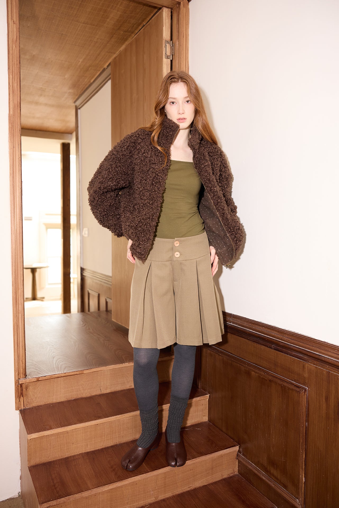 Reversible Polka Dot Plush Jacket