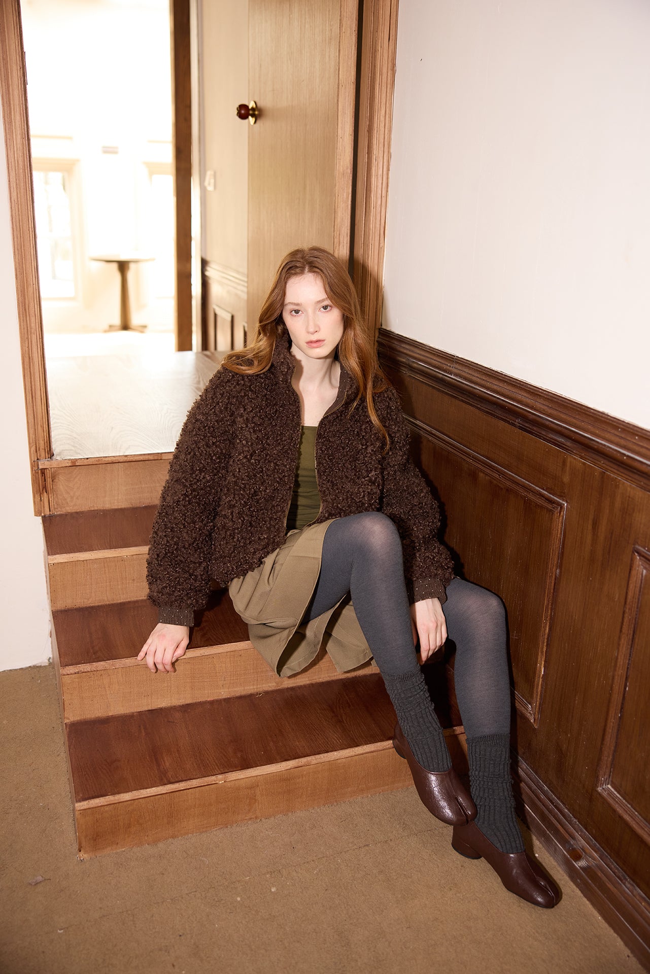 Pine Green Reversible Long-sleeve Top