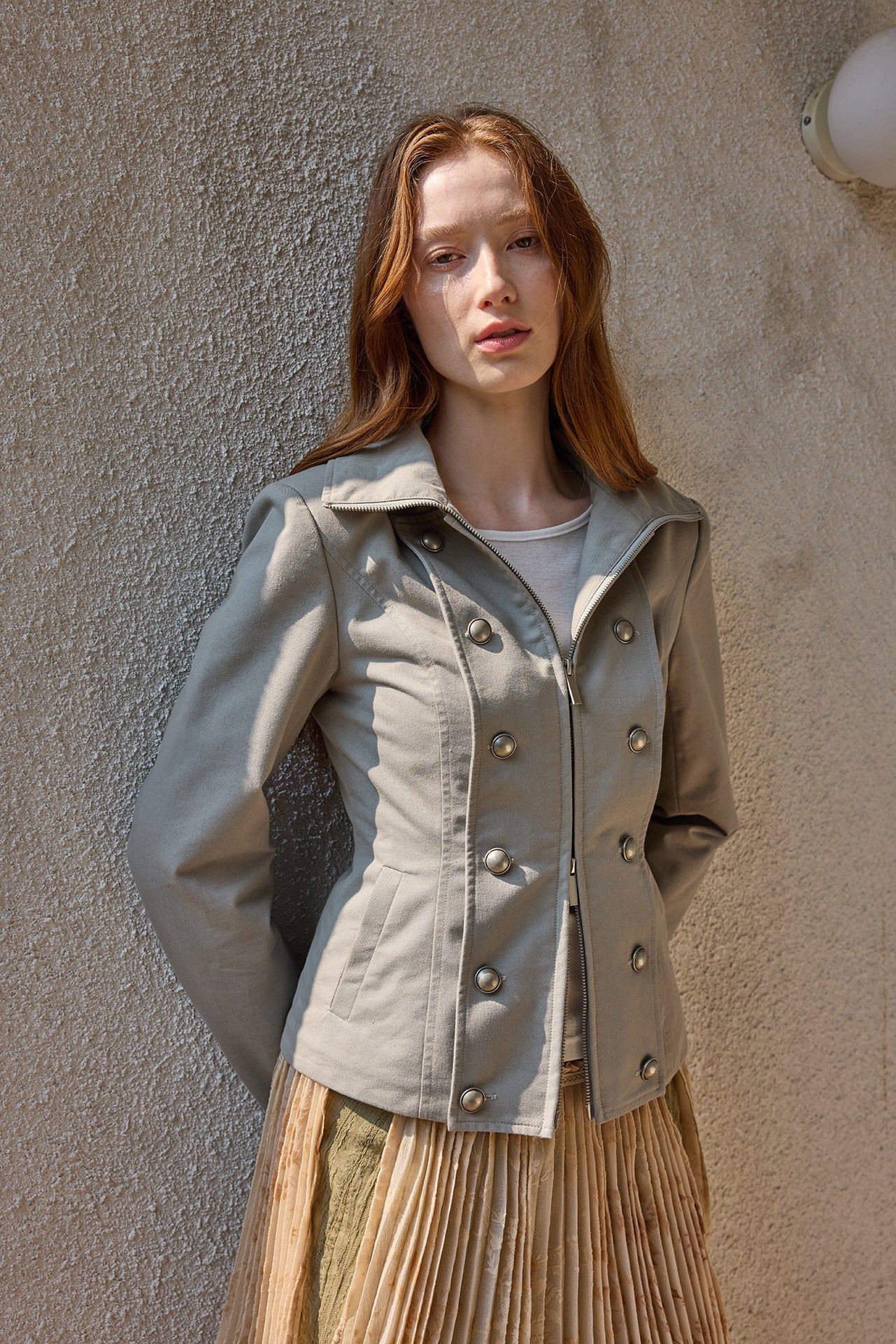 Sand Grey Unisex Jacket