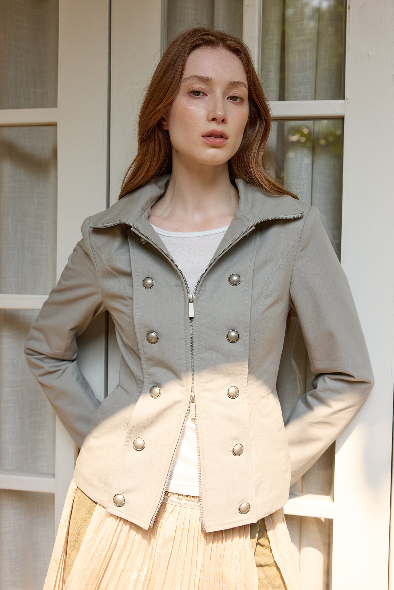 Sand Grey Unisex Jacket