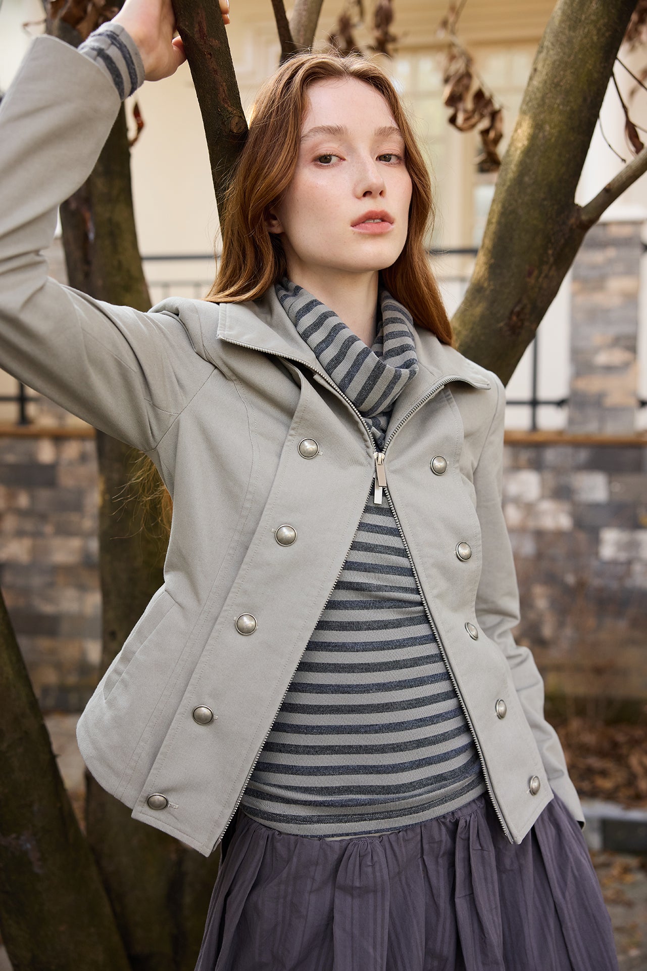 Sand Grey Unisex Jacket